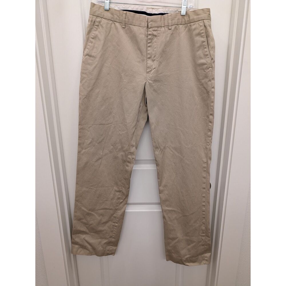 Polo Ralph Lauren Men's Khaki Chino Pants Size 36L Flat Front Casual